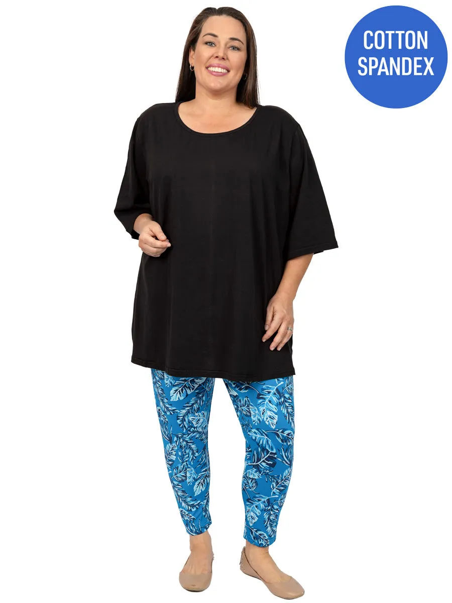 Everyday Tee - Black - Cotton Spandex