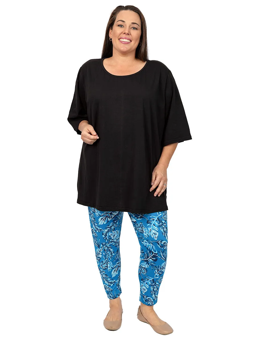Everyday Tee - Black - Cotton Spandex