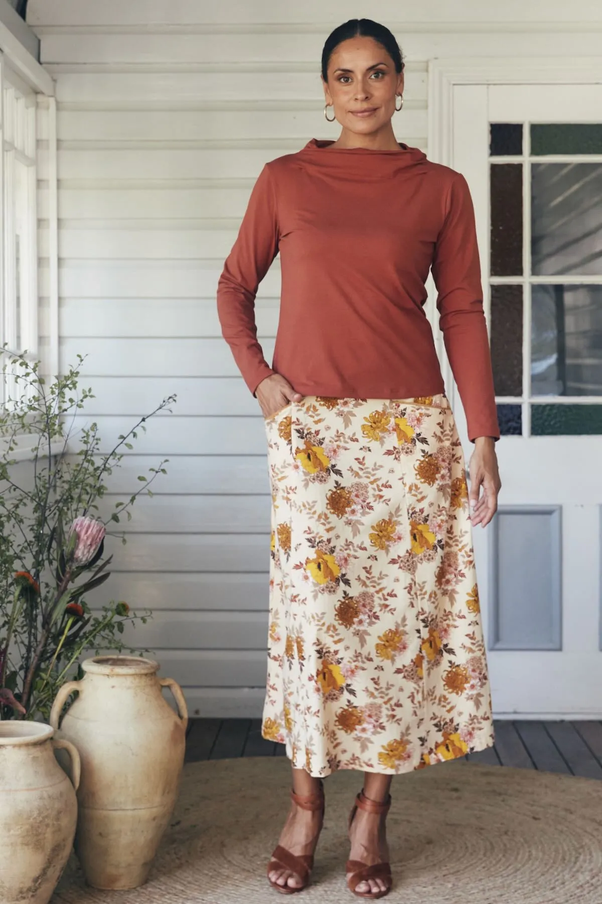 Evie Top - Ochre