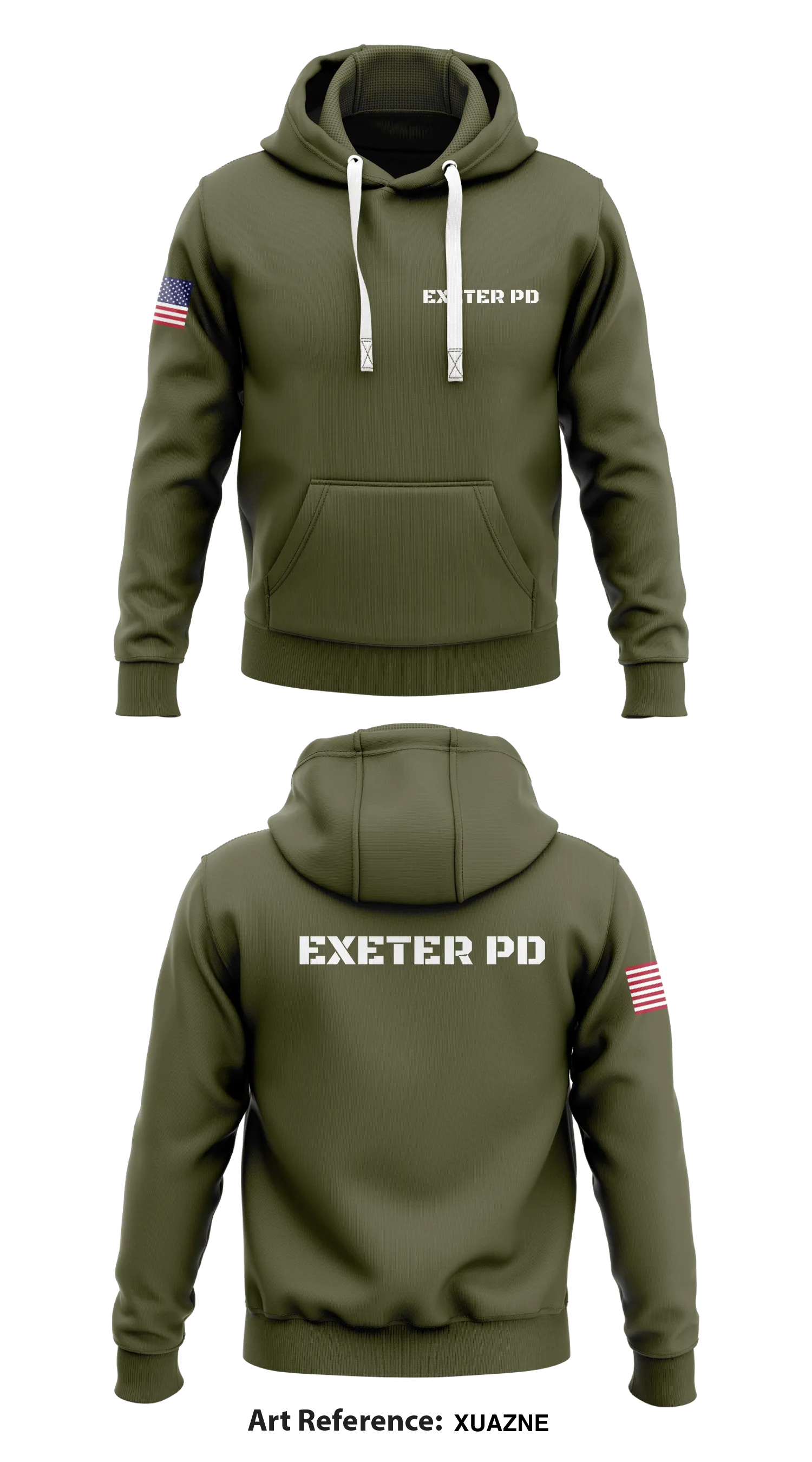 EXETER PD Store 1  Core Men's Hooded Performance Sweatshirt - xUAZne