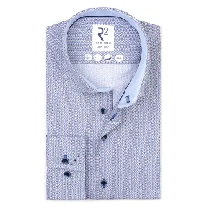 Extra long sleeves. Dot print cotton shirt