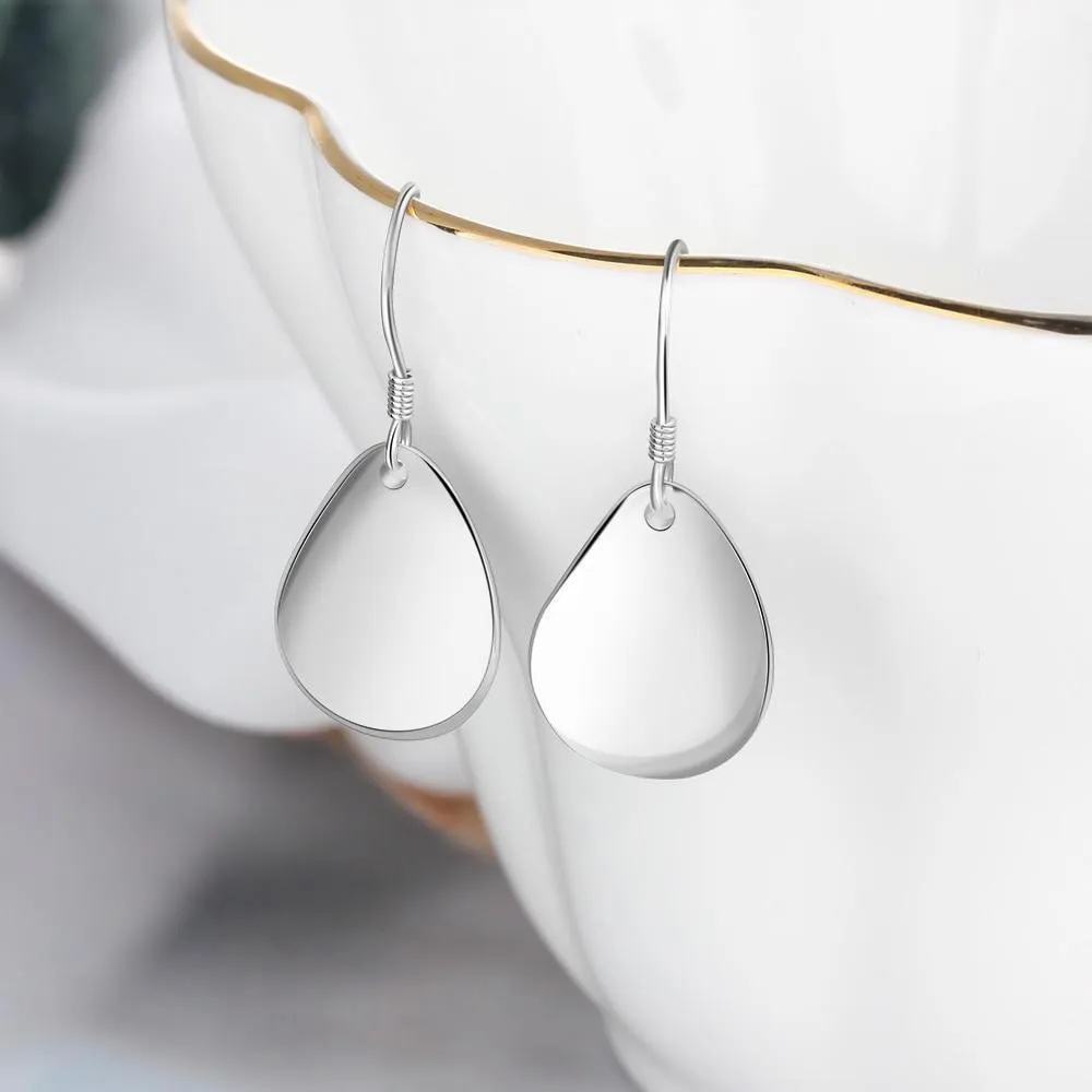 Fashionable 925 Sterling Silver Bohemia Drop Earrings, Party Jewelry Accessory for Women