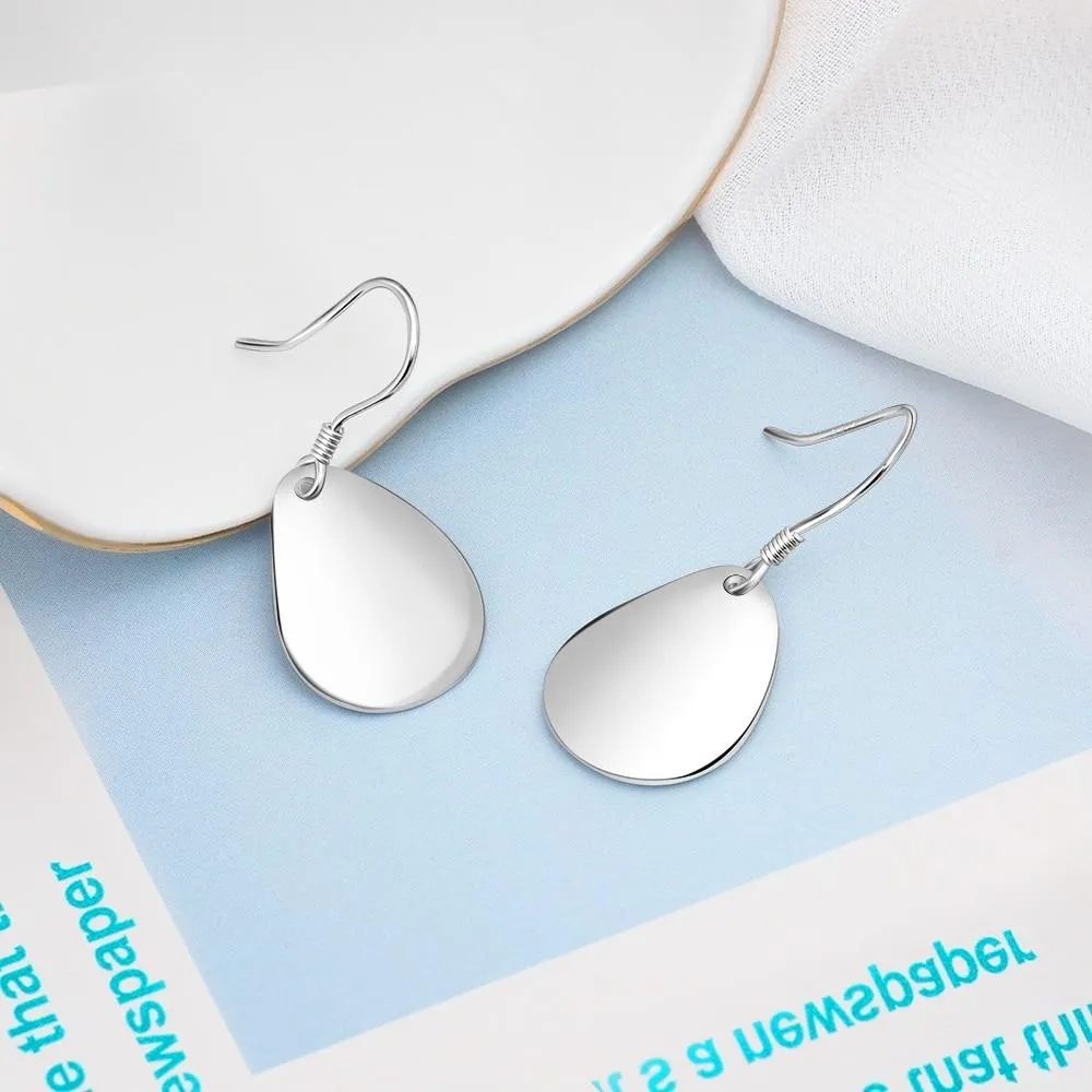 Fashionable 925 Sterling Silver Bohemia Drop Earrings, Party Jewelry Accessory for Women