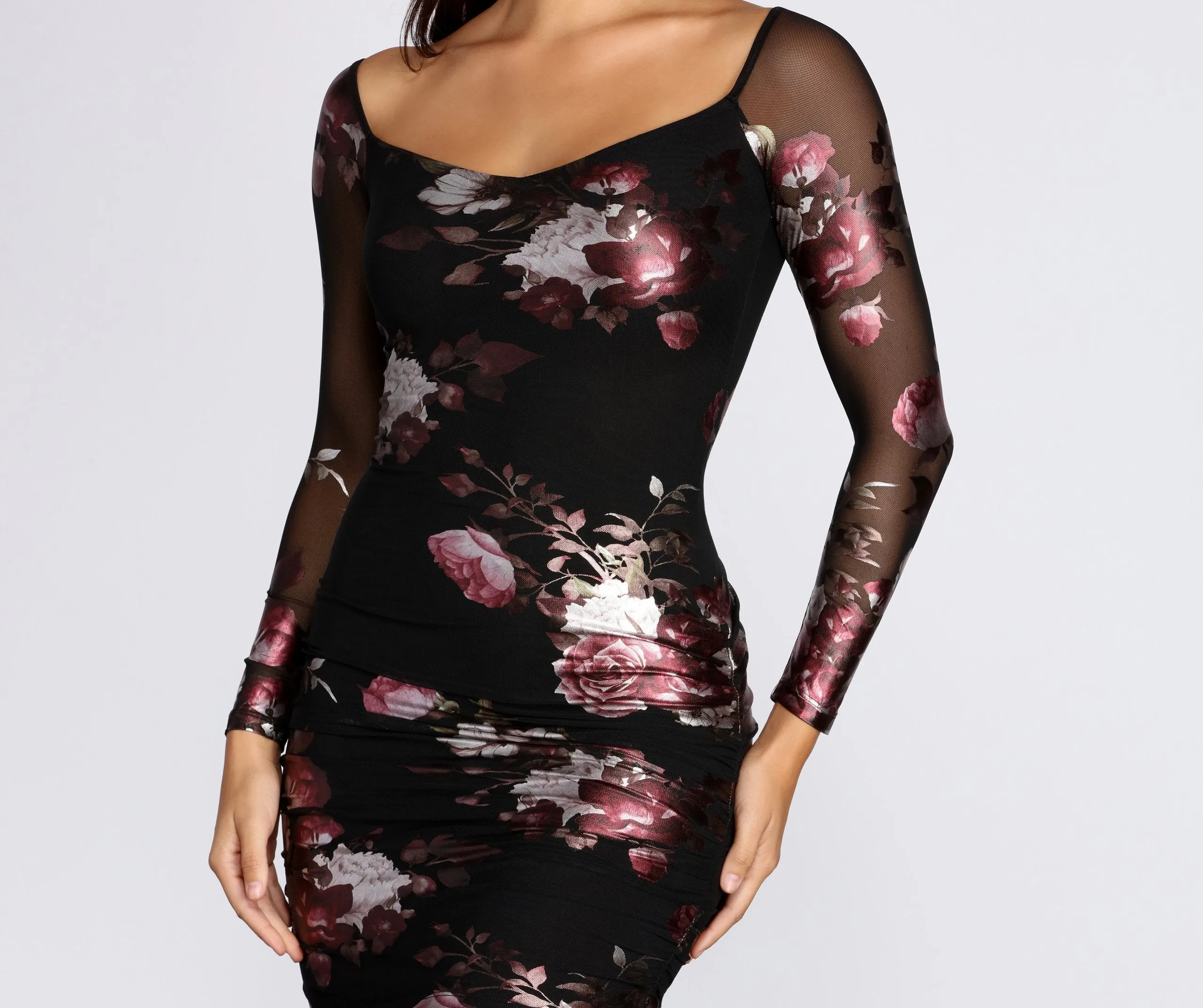 Feelin' Fresh Stylish Floral Mini Dress