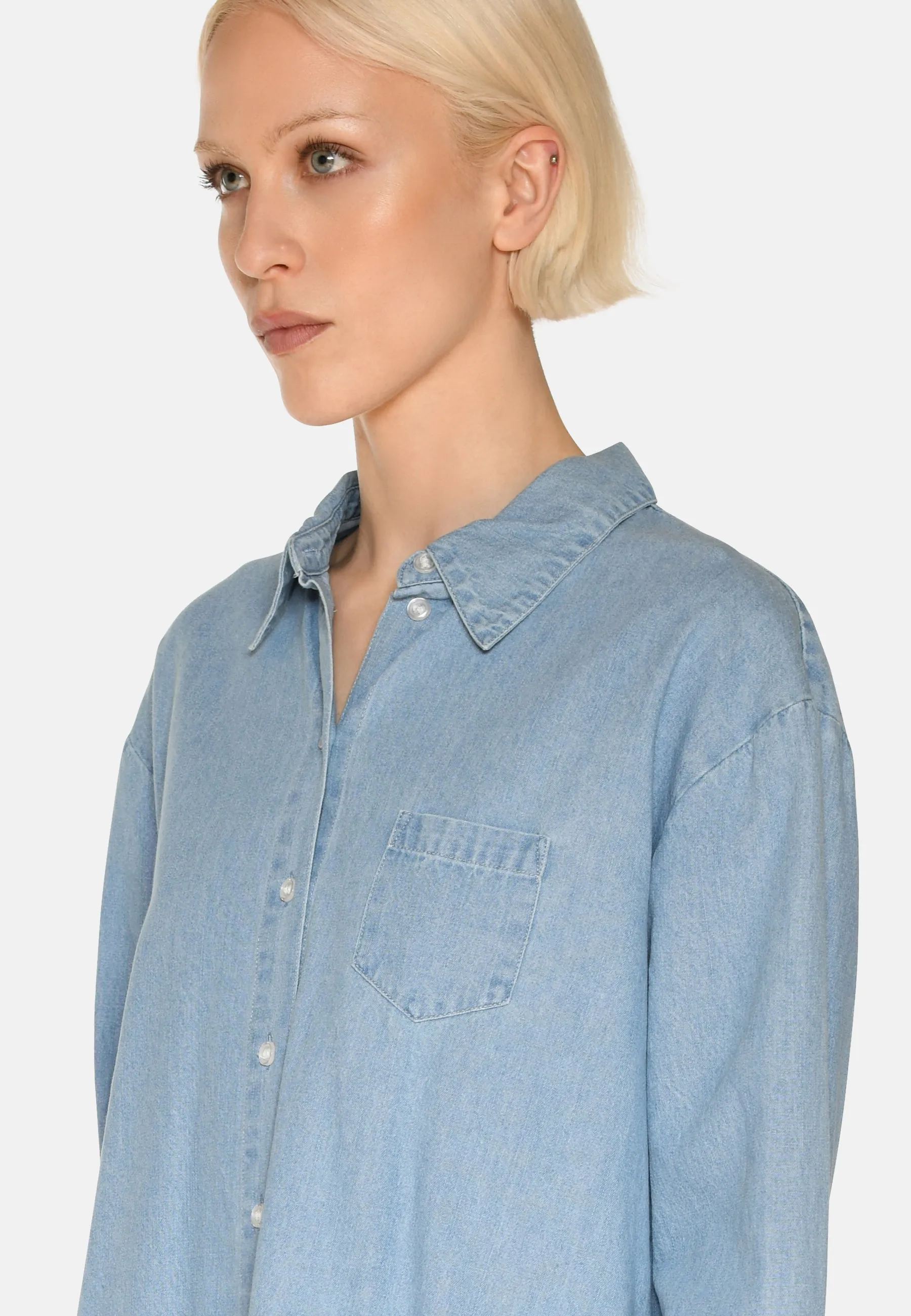 Fern denim shirt 4147 - Light Blue