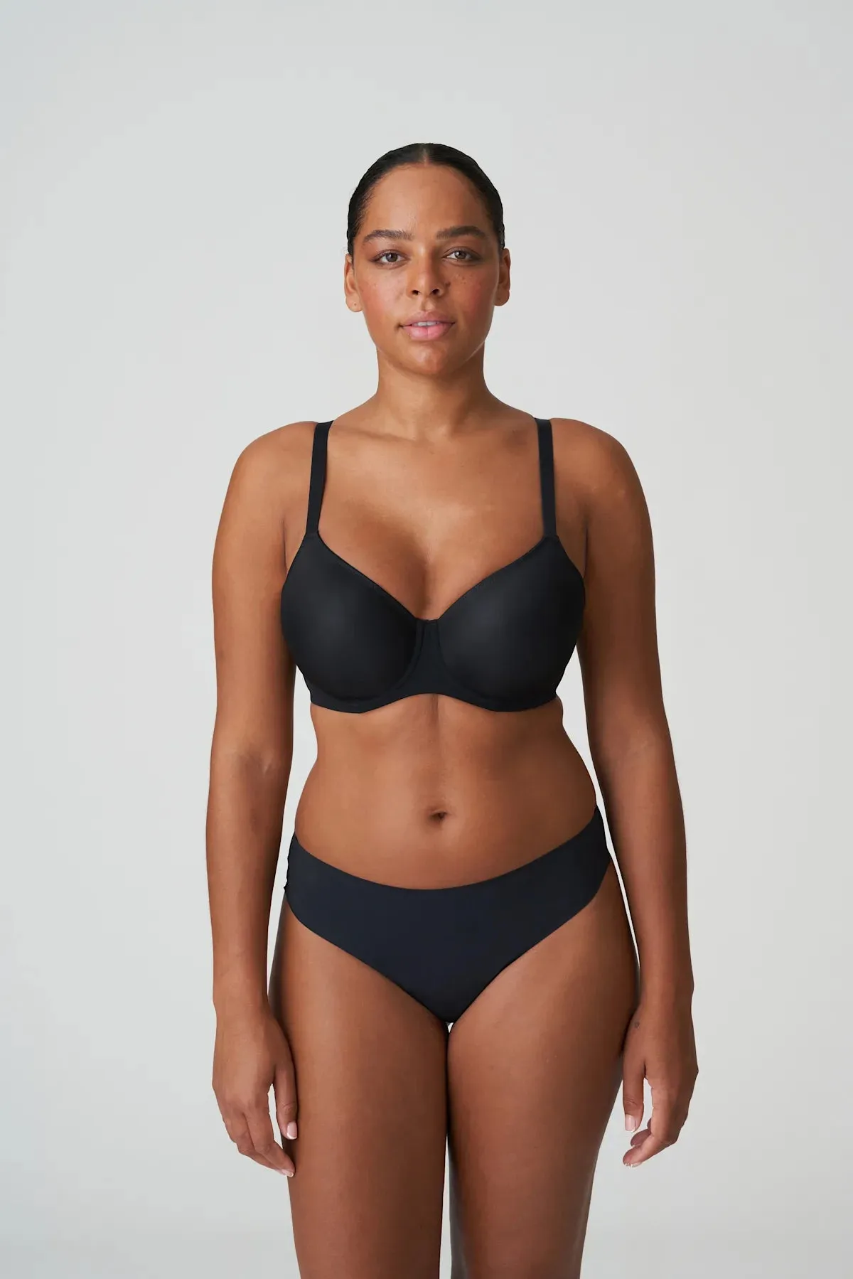 Figuras Non Padded Full Cup Bra  In Charcoal - PrimaDonna