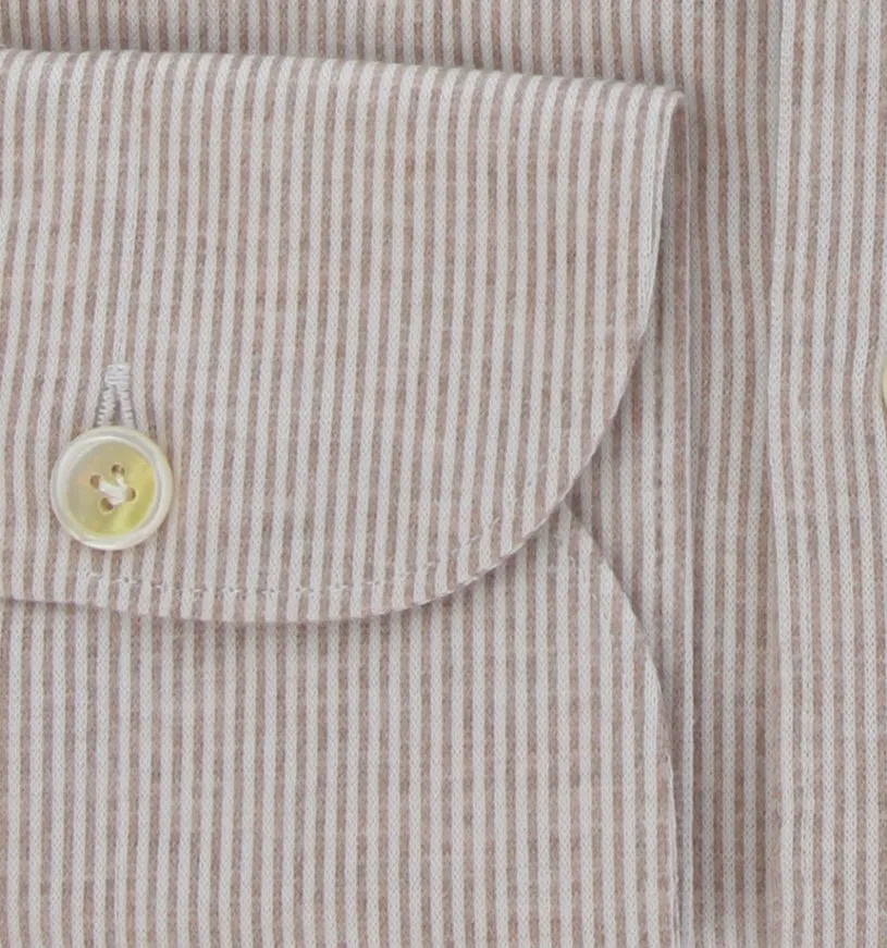 Finamore Napoli Light Brown Shirt - Extra Slim