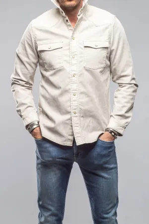 Finn Velvet Finish Shirt In Sasso