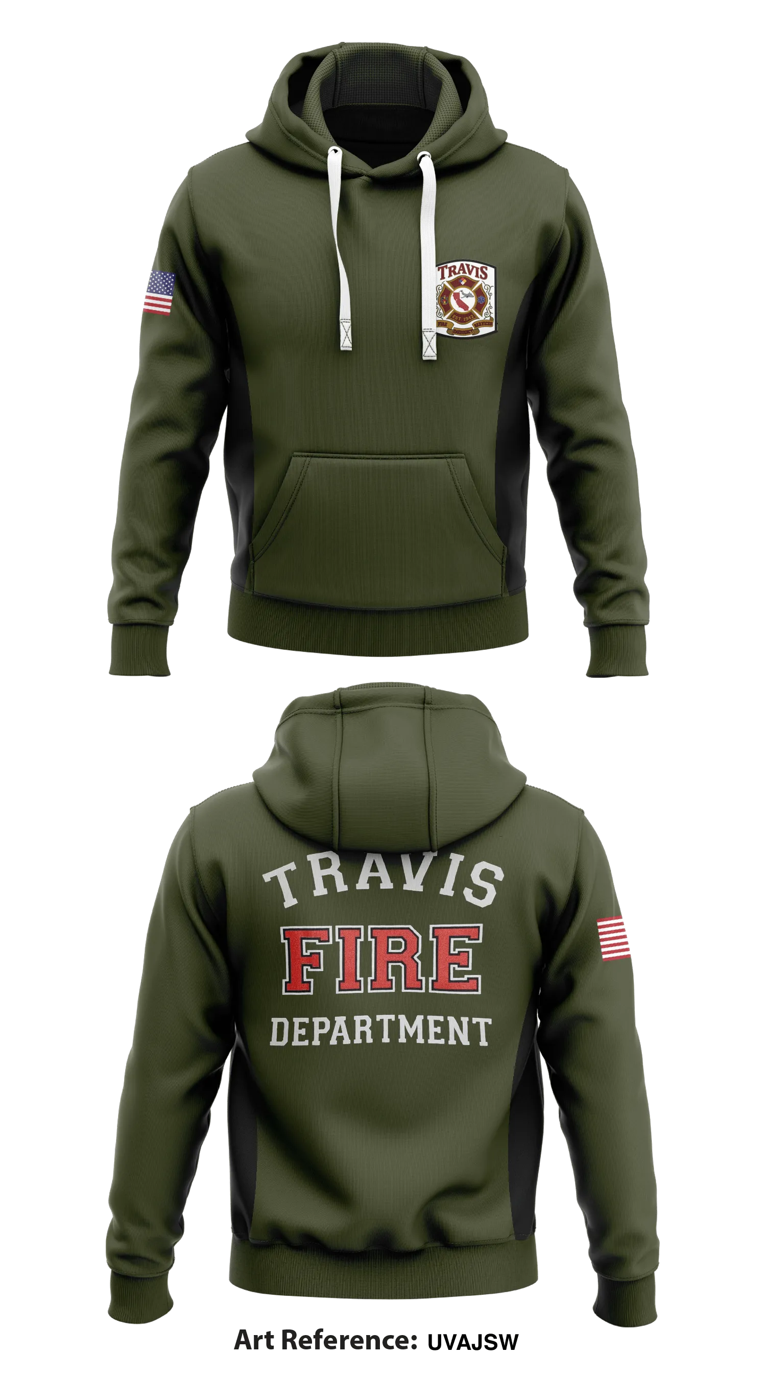 Fire Emergency Services  Core Men's Hooded Performance Sweatshirt - uvAjsW