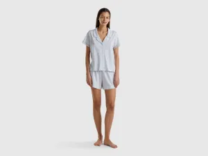 FLORAL PYJAMAS IN COTTON AND MODAL®