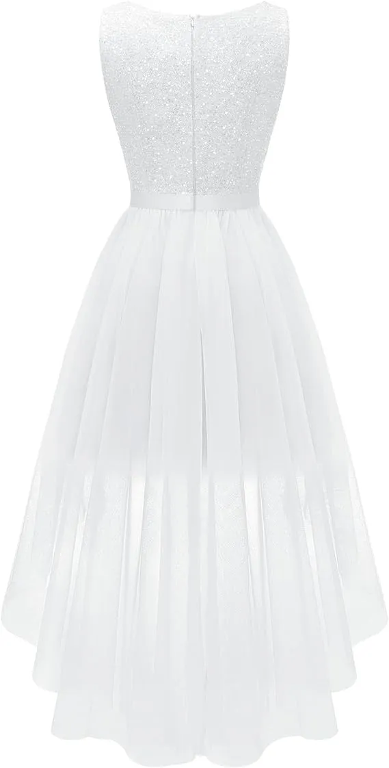 Formal Sleeveless Lace Party Dresses