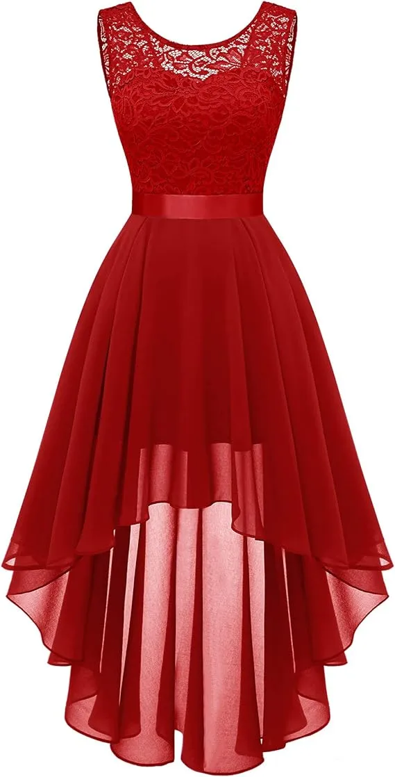 Formal Sleeveless Lace Party Dresses