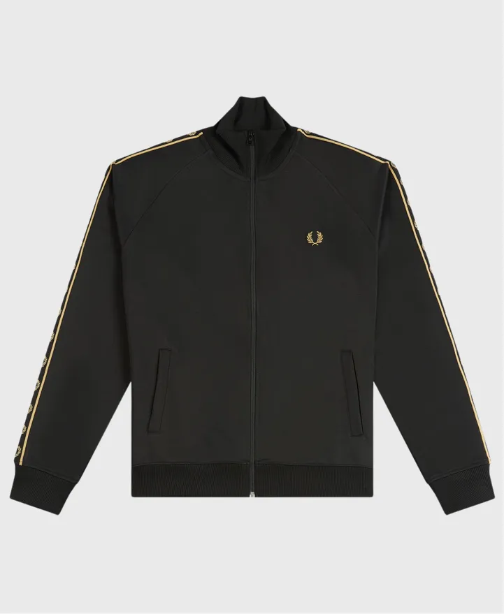 Fred Perry J4575 Taped Track Jacket R23 Black