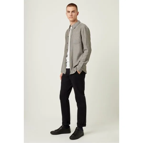 French Connection HERRINGBONE FLANNEL SHIRT