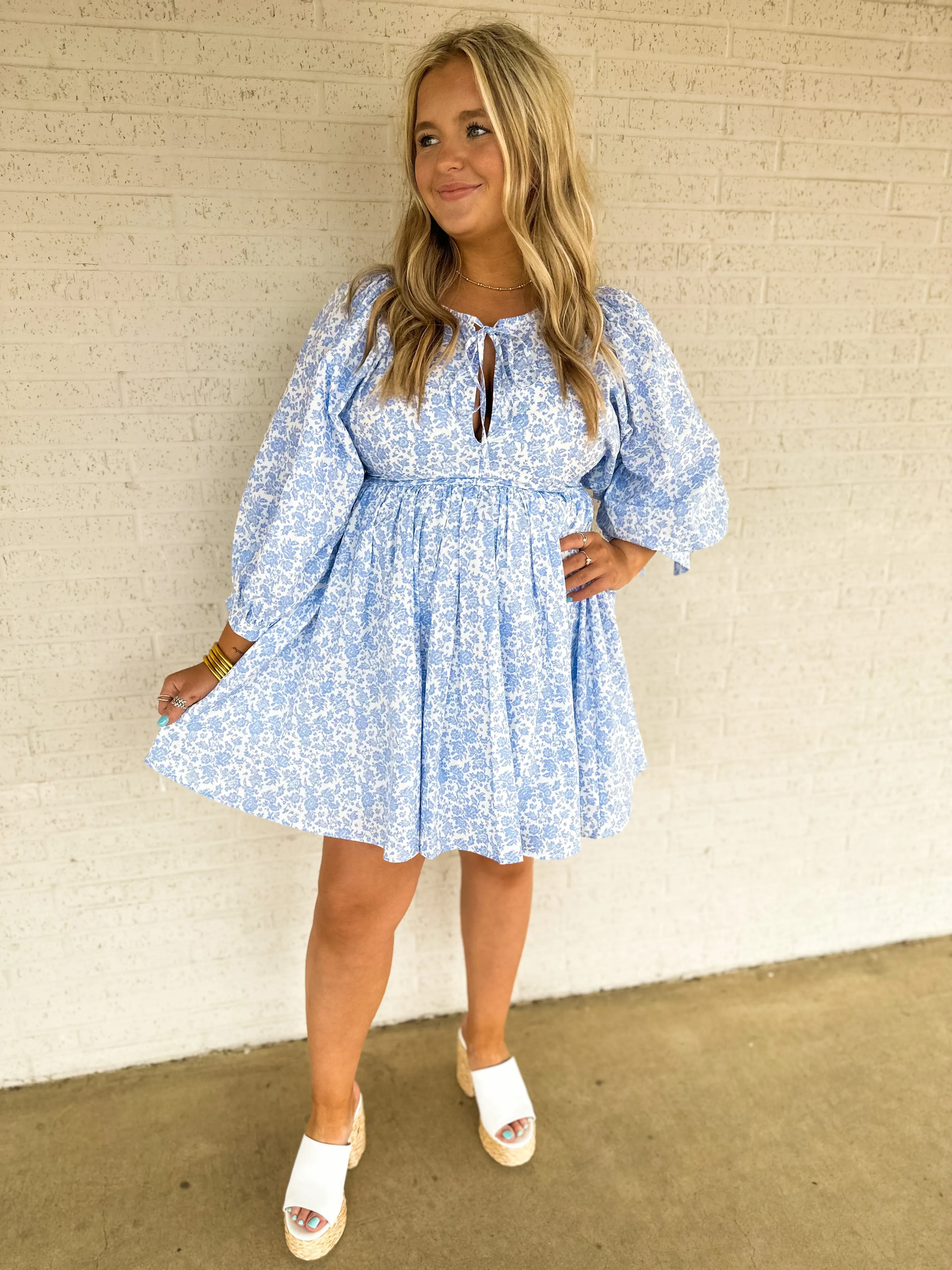 Fresh Blossoms Mini Dress