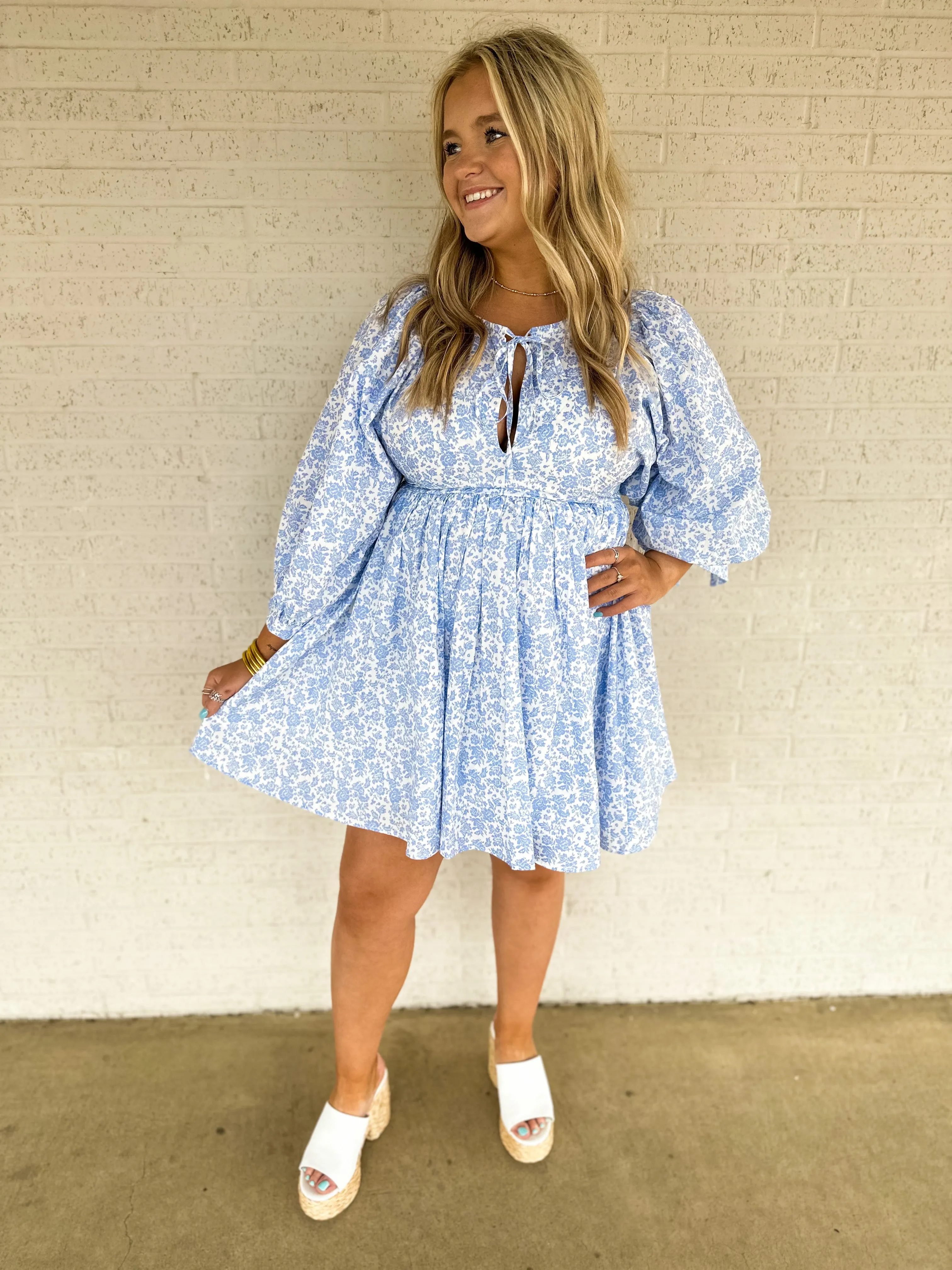 Fresh Blossoms Mini Dress