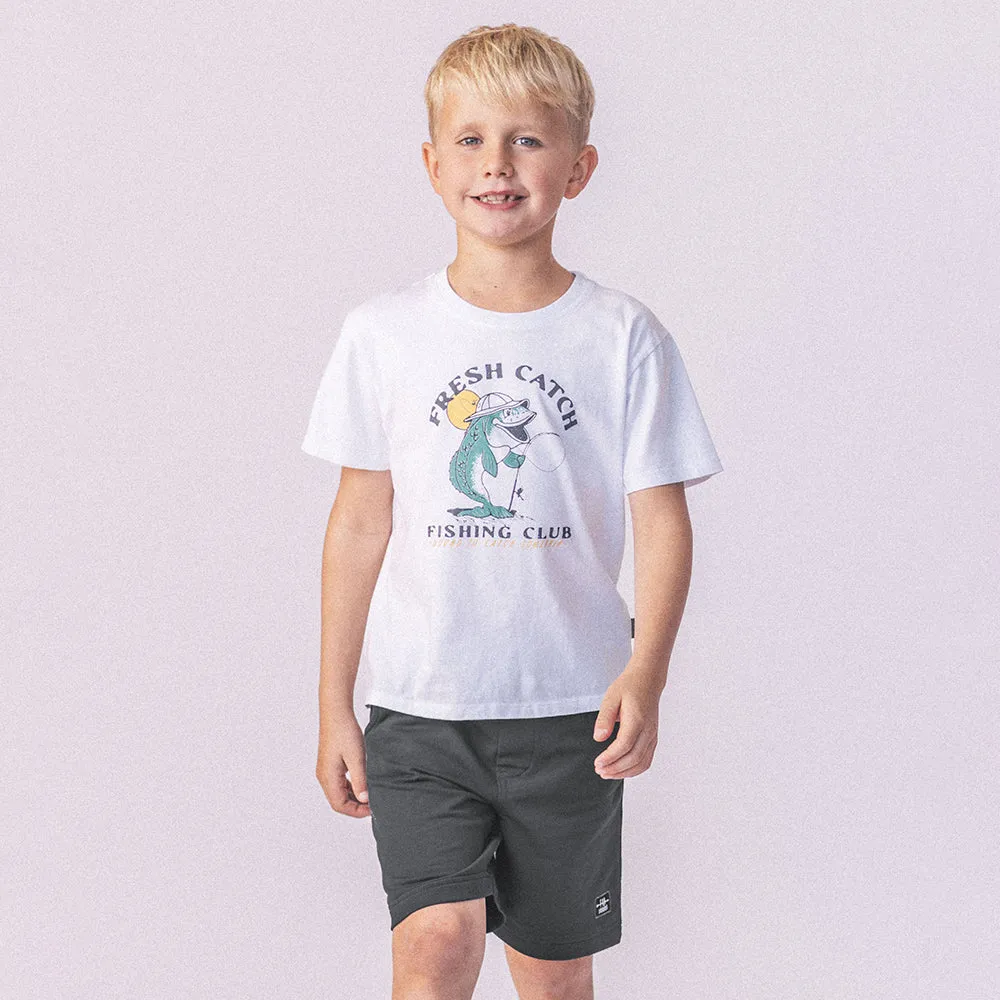 Fresh Catch Vintage Tee | White