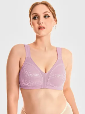 Full Coverage Minimizer Bra Wirefree Non Padded Light Purple