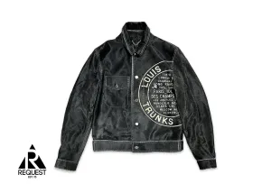 FW16 Lasered Calf Hair Trucker Jacket