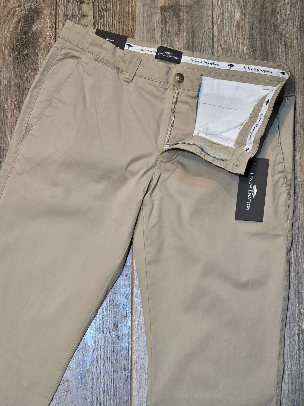 FYNCH-HATTON Regular Fit Summer Cotton Chinos