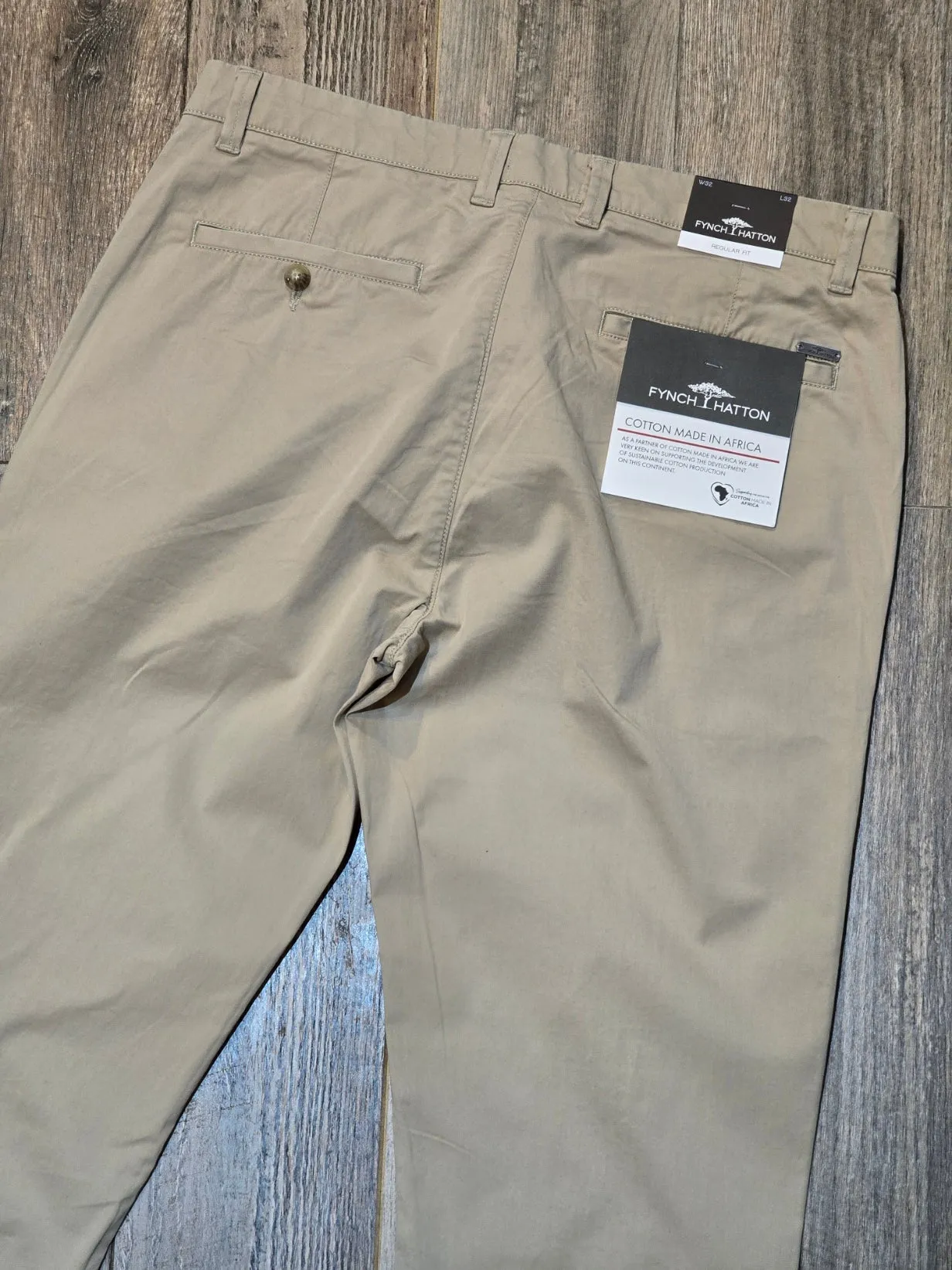 FYNCH-HATTON Regular Fit Summer Cotton Chinos