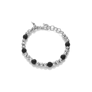 Giovanni Raspini Mini Bowl Black Silver 925 Lava Stone 10489L