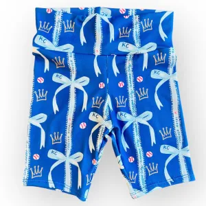 Girls Kansas City Baseball Biker Shorts