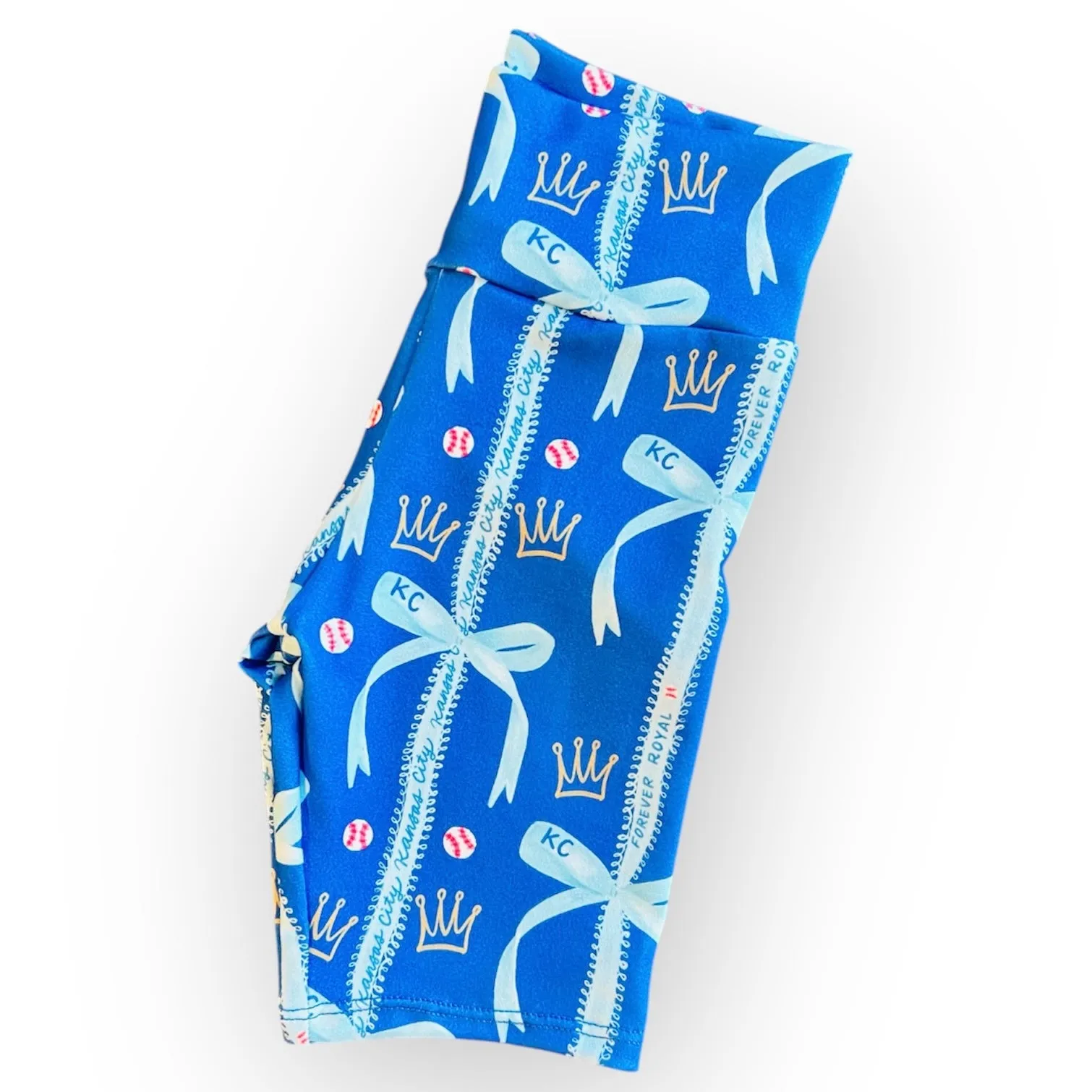 Girls Kansas City Baseball Biker Shorts