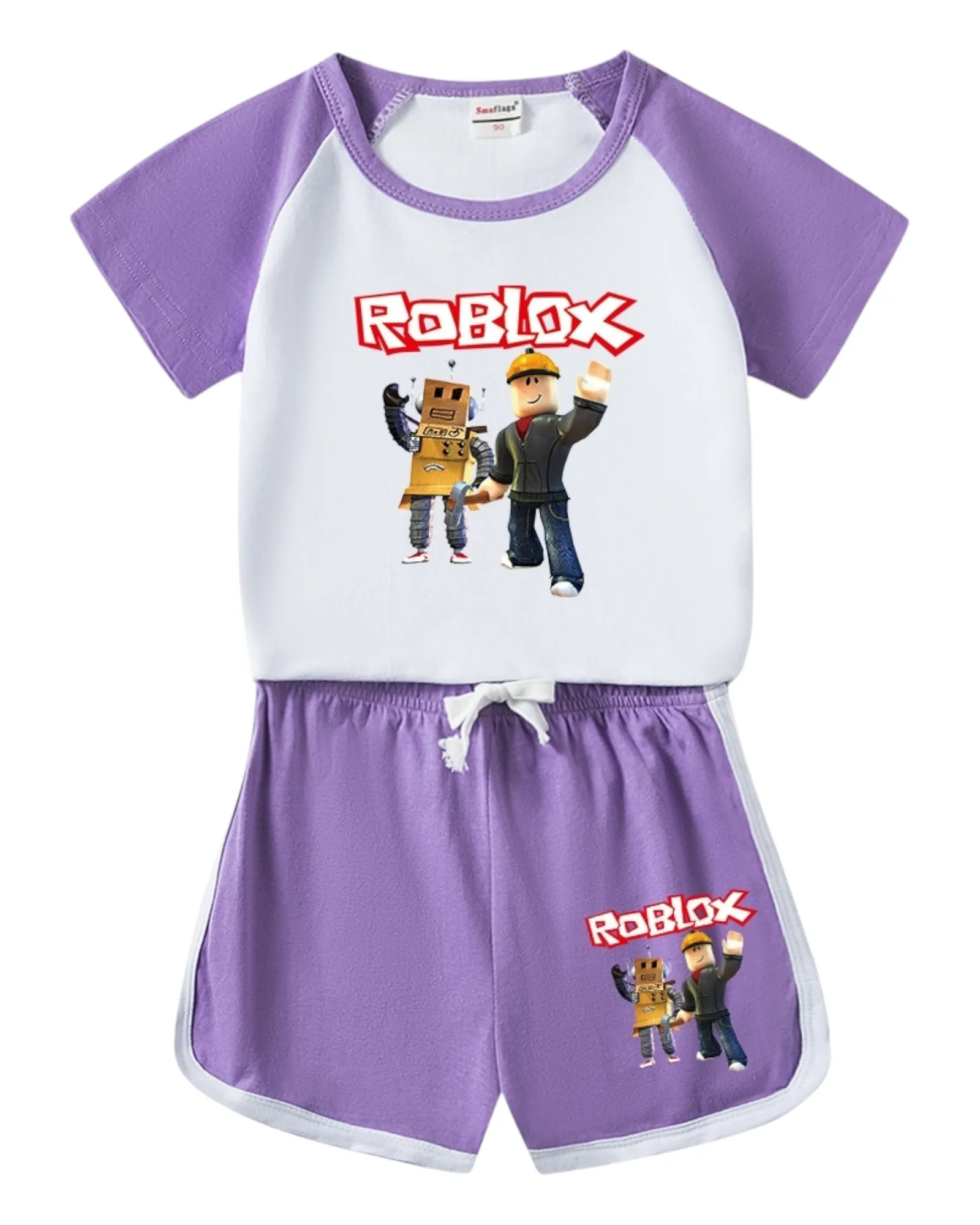 Girls' T-Shirt and Shorts Roblox Pyjama Set