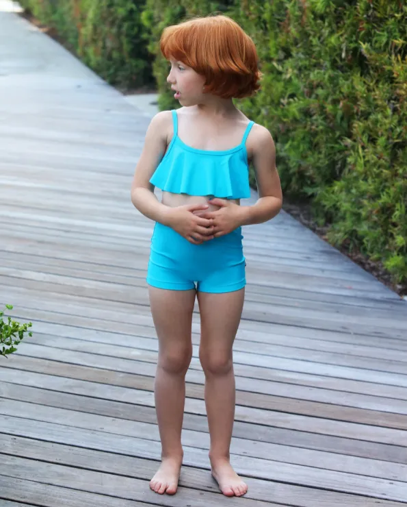 Girls UPF 50  Swim Boy Shorts  | Lavender