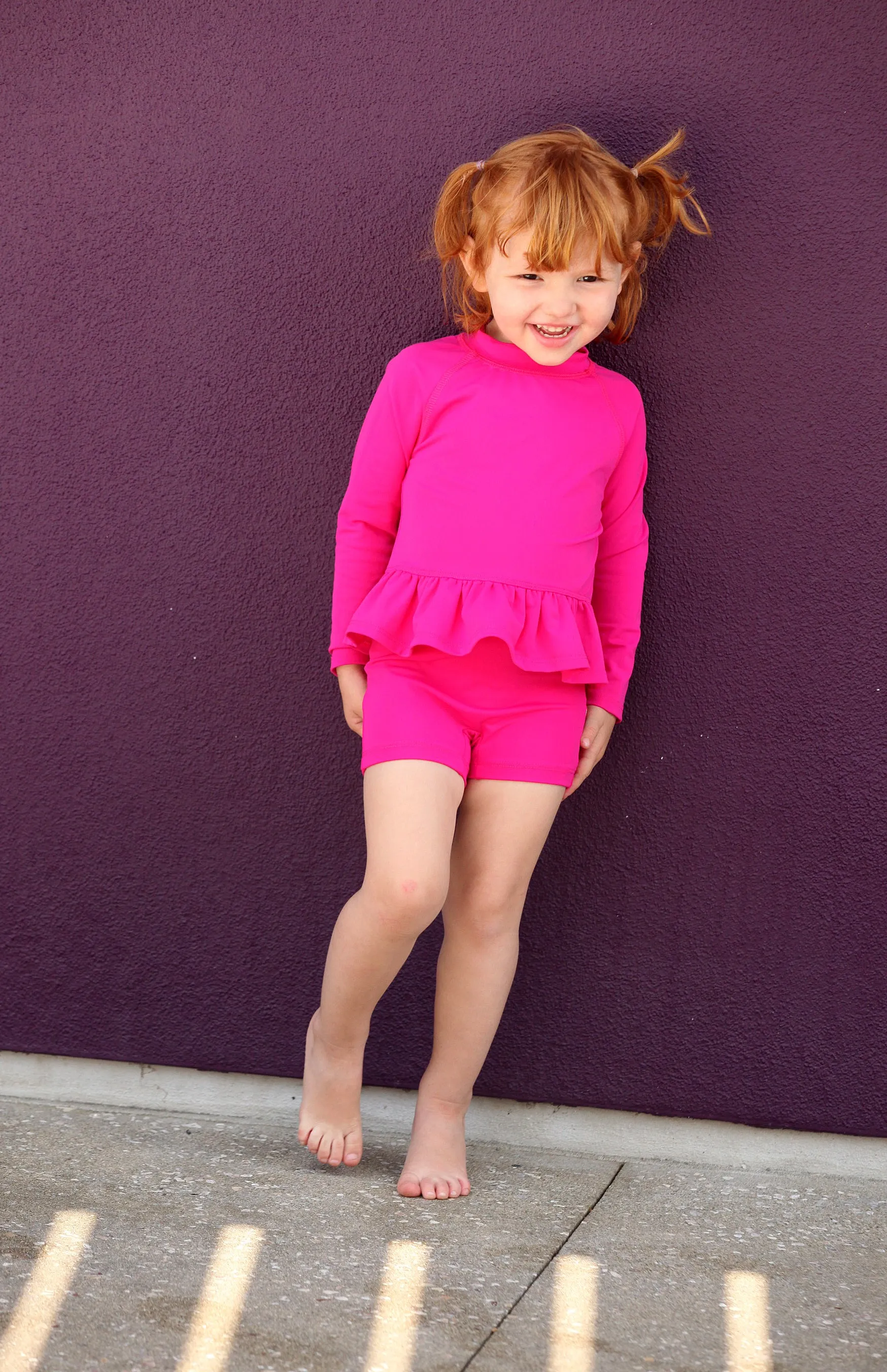 Girls UPF 50  Swim Boy Shorts  | Lavender