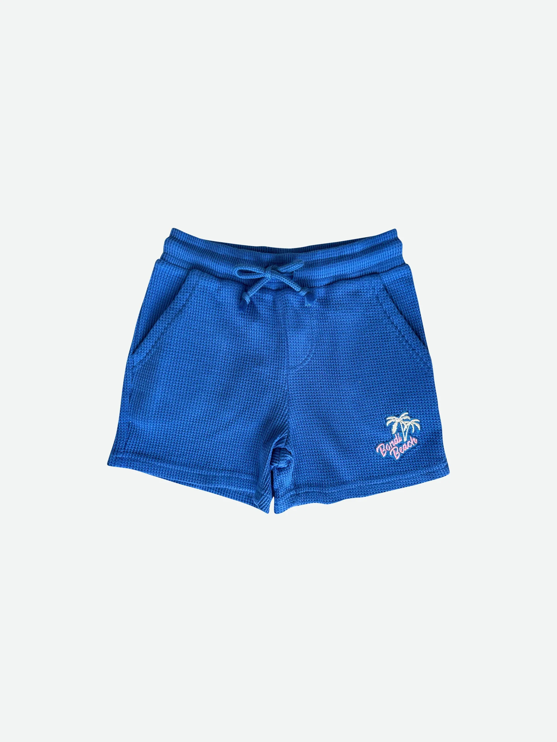 Girl's Waffle Short (Cobalt)