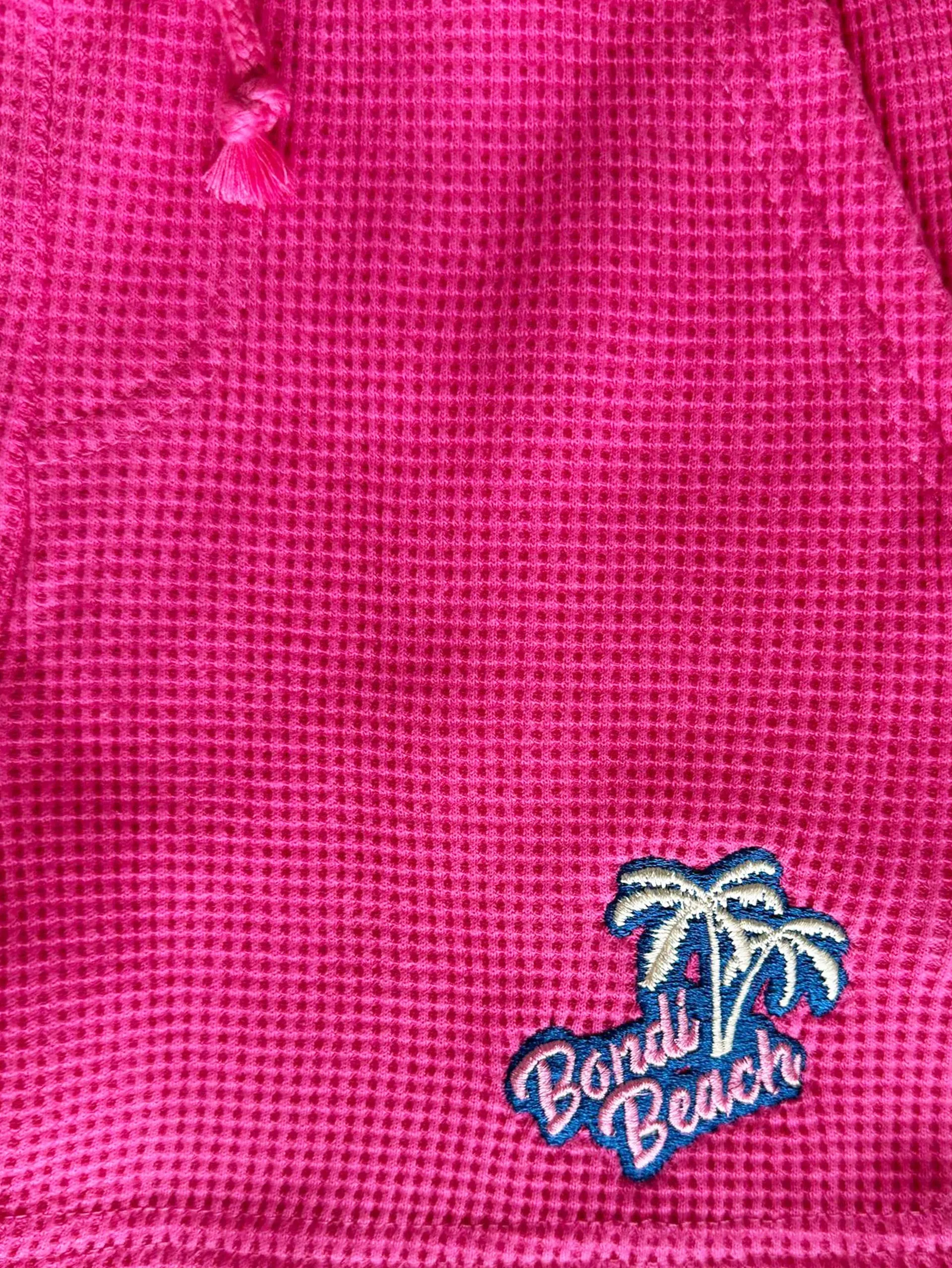 Girl's Waffle Short (Hot Pink)