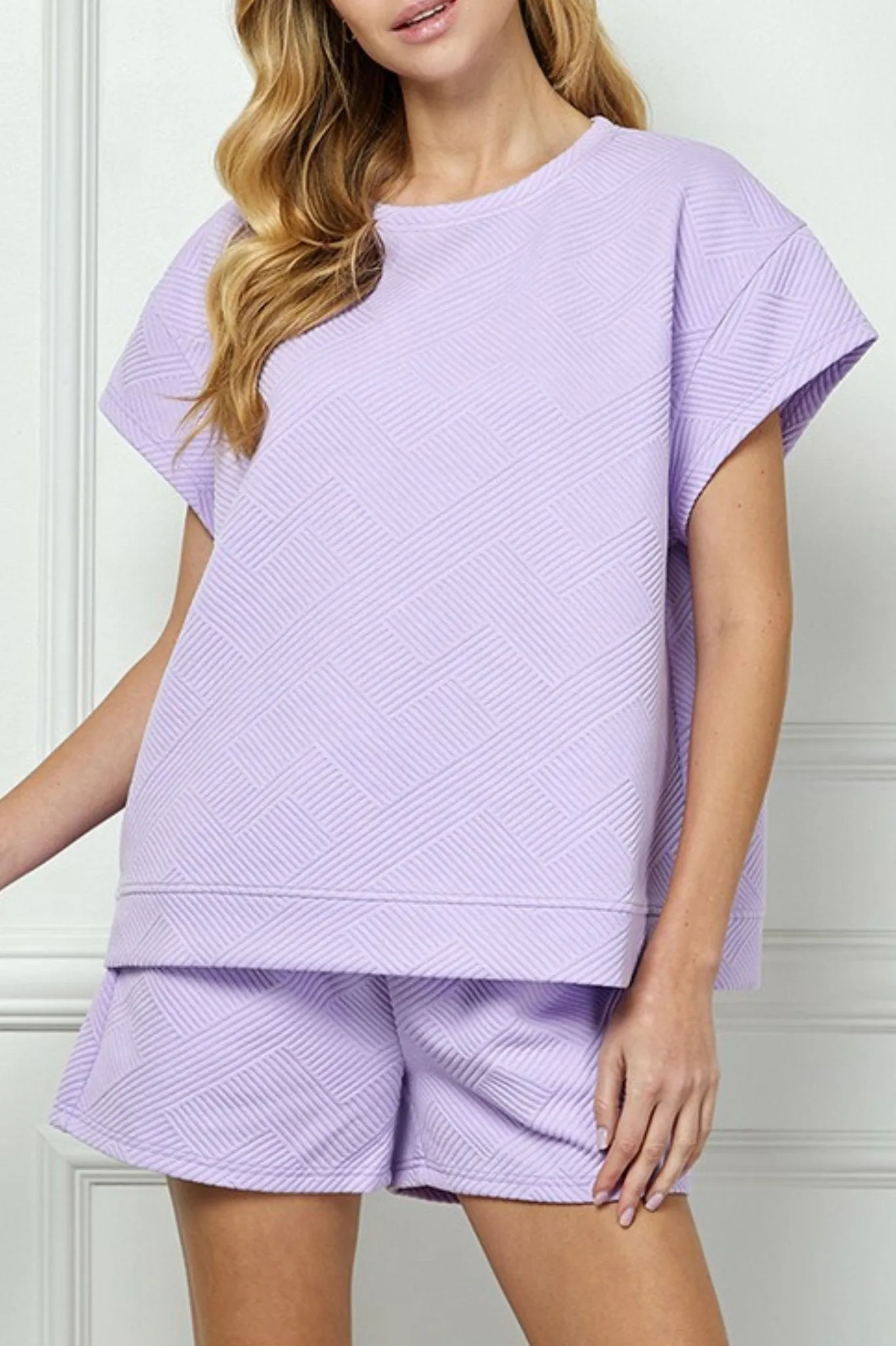 Giving Texture Short in Lavender