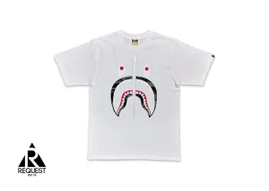 Green 1st Camo Zip Shark Tee “White”