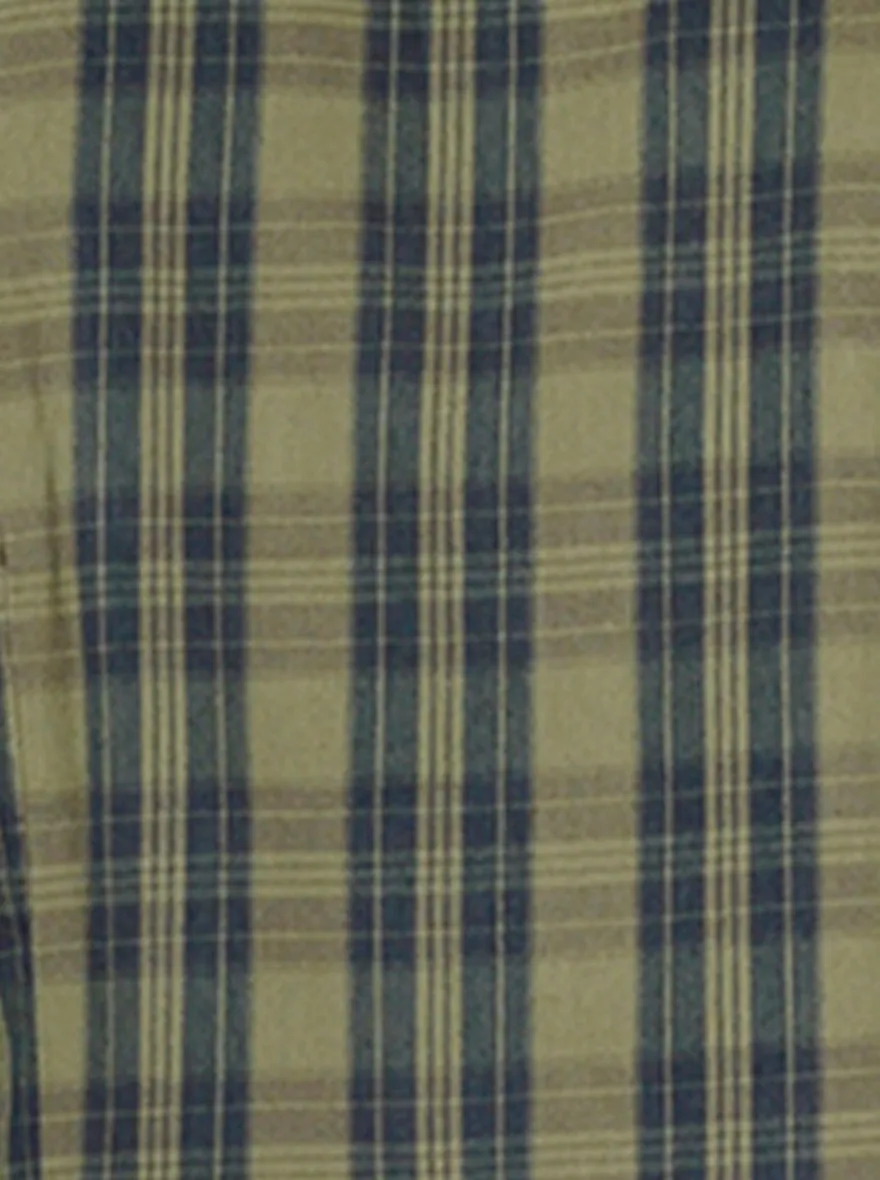 Green Checked Slim Fit Casual Shirt | JadeBlue