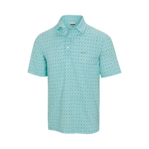 Greg Norman Men's X-Lite Diamond Polo - Bright Sea