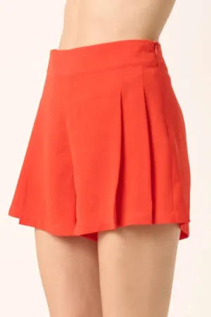 Hazel Blues® |  Mittoshop Side Invisible Zipper Pleated Shorts