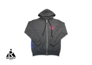 Heather Foti Zip Up Jacket "Grey Pink"