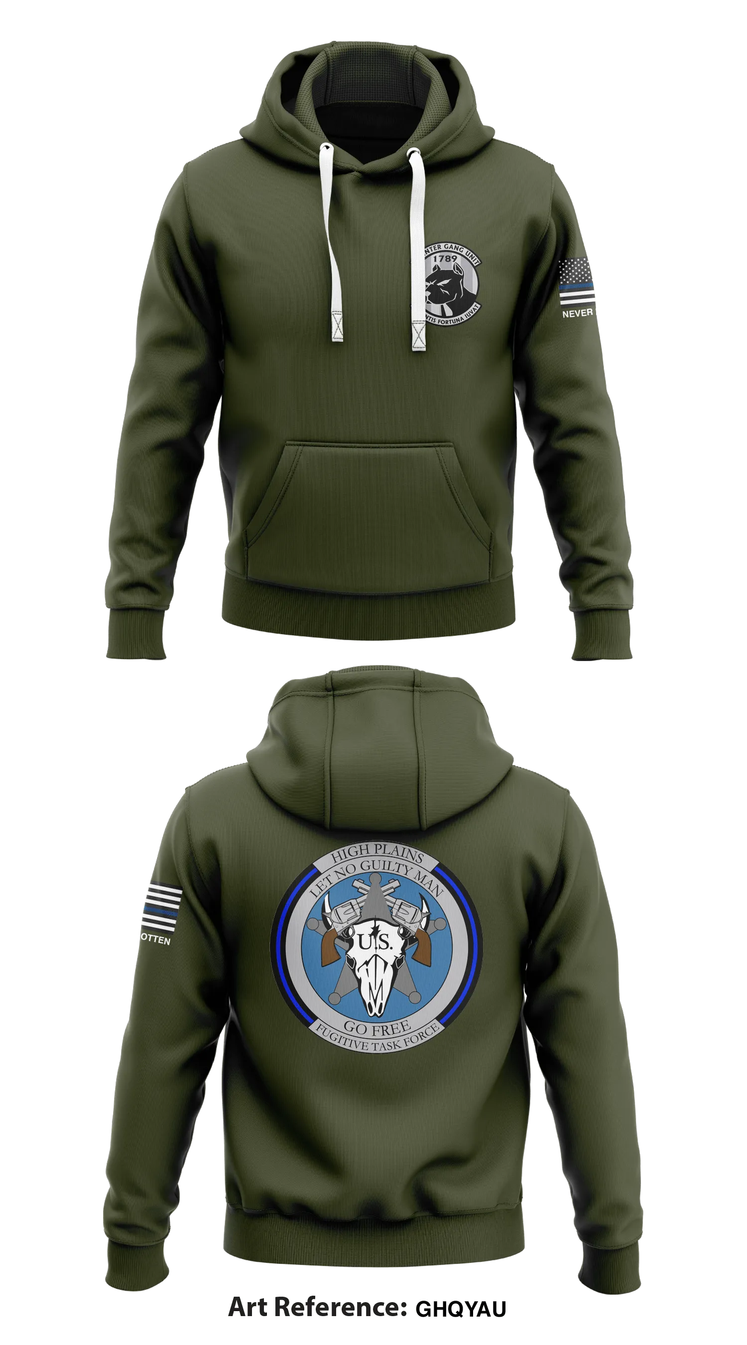 High Plains Violent Offender Task Force  Core Men's Hooded Performance Sweatshirt - ghQyau