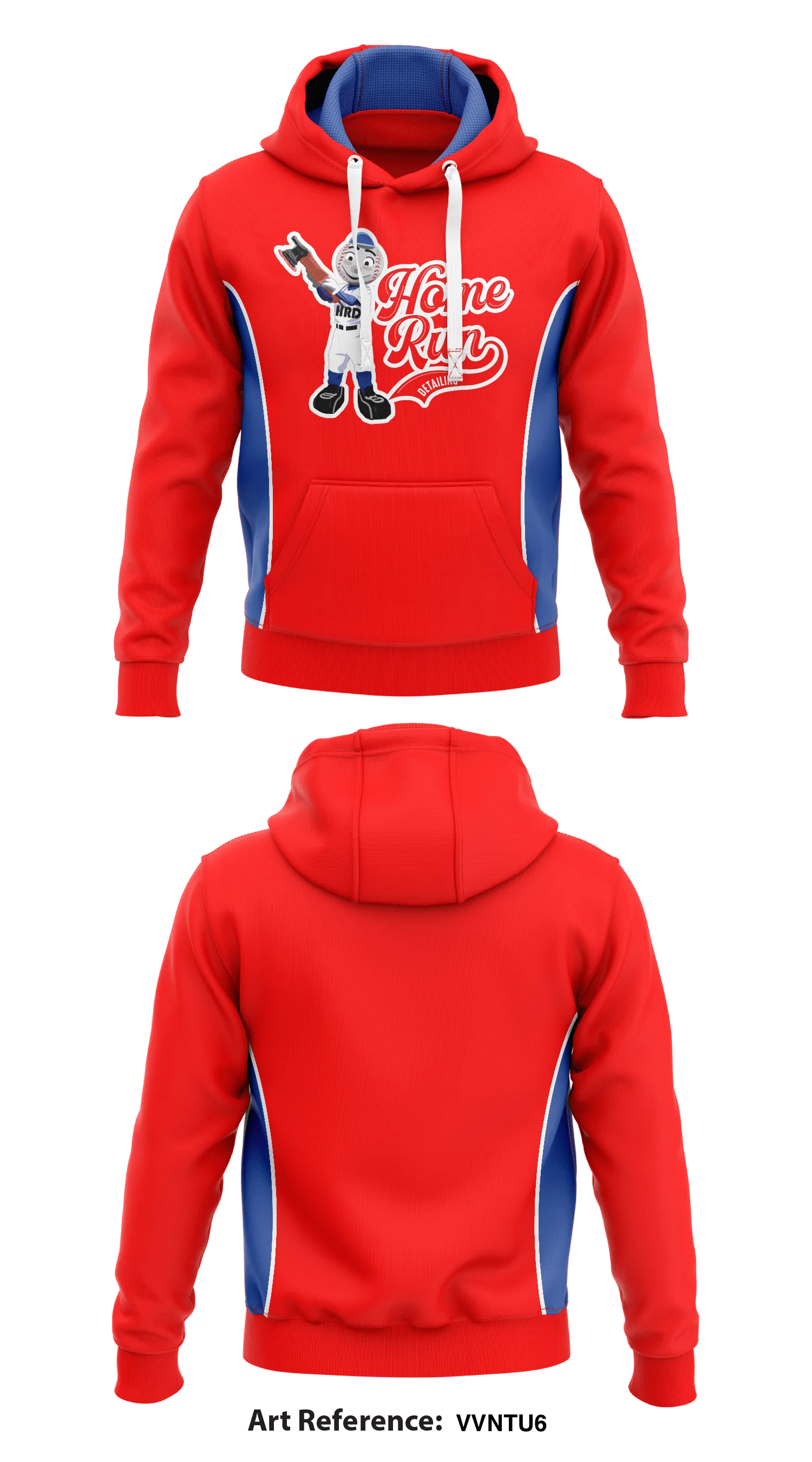 Homerun Detailing  Core Men's Hooded Performance Sweatshirt - vVNtu6