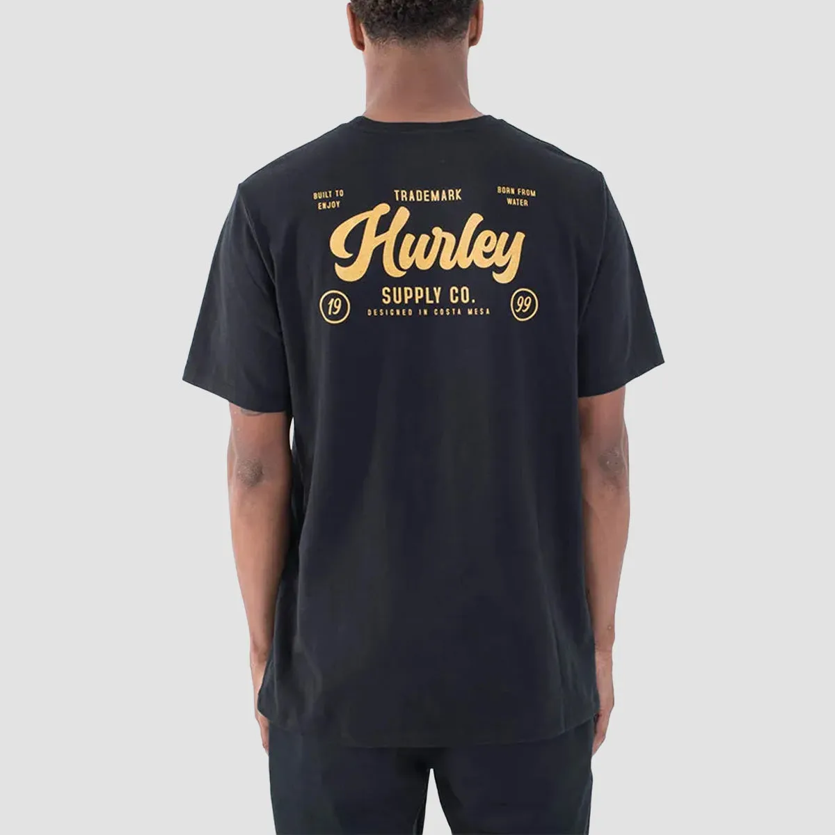 Hurley Raceway Slub T-Shirt Black