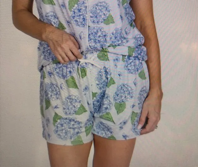 Hydrangea Sleep Shorts
