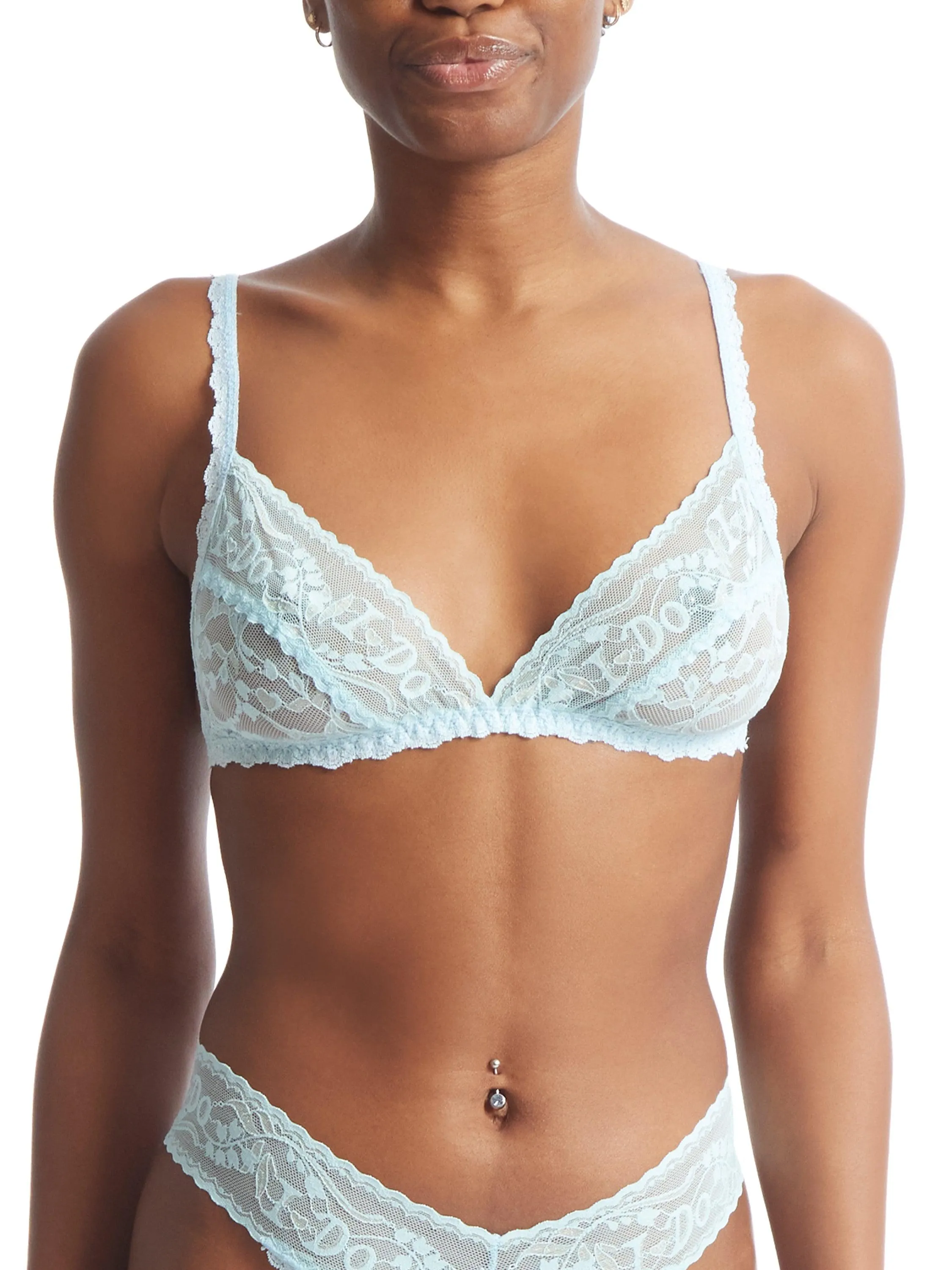 I Do Shimmer Bralette Powder Blue