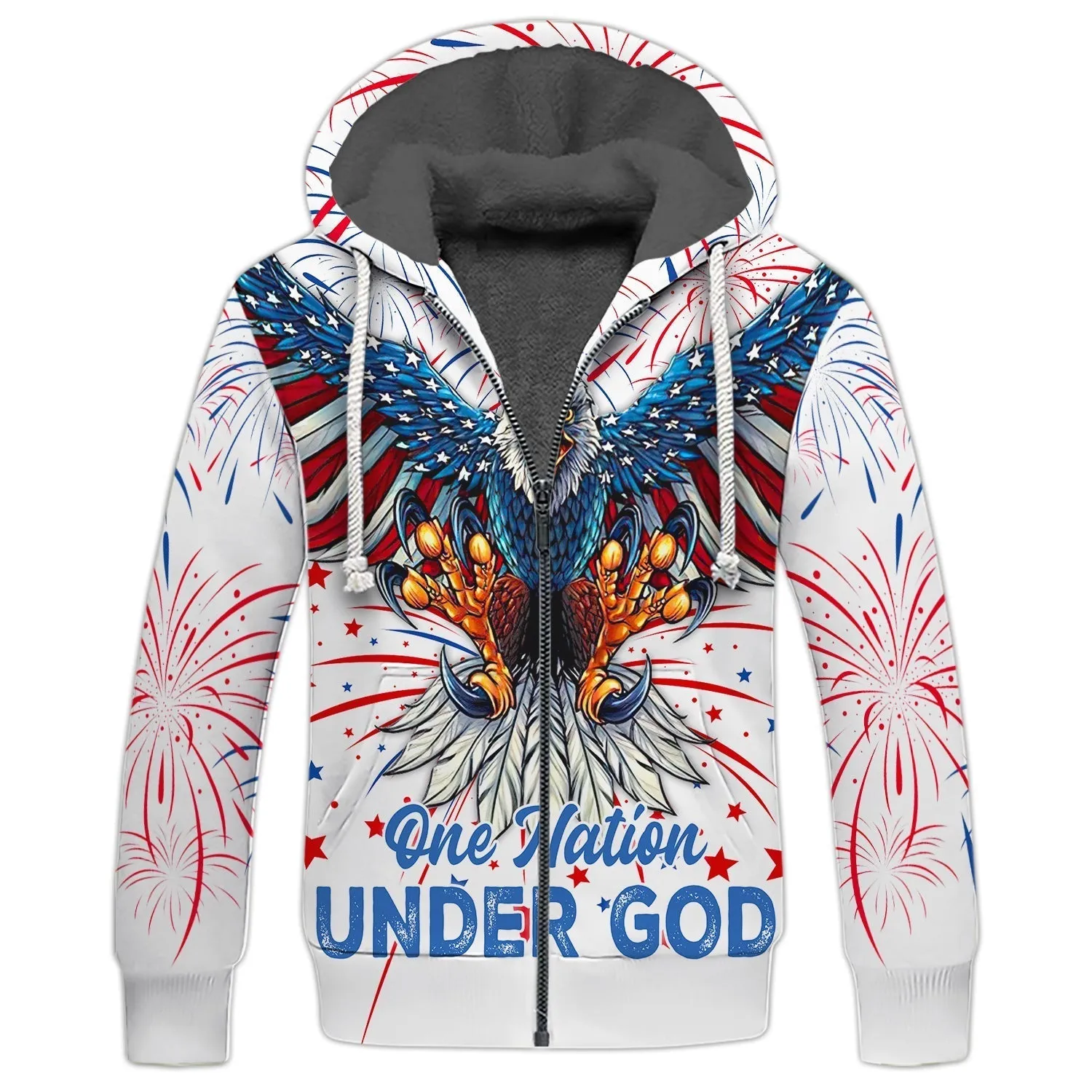 Independence Day Is Coming Ealge One Nation Under God  3D Tshirt Full Print