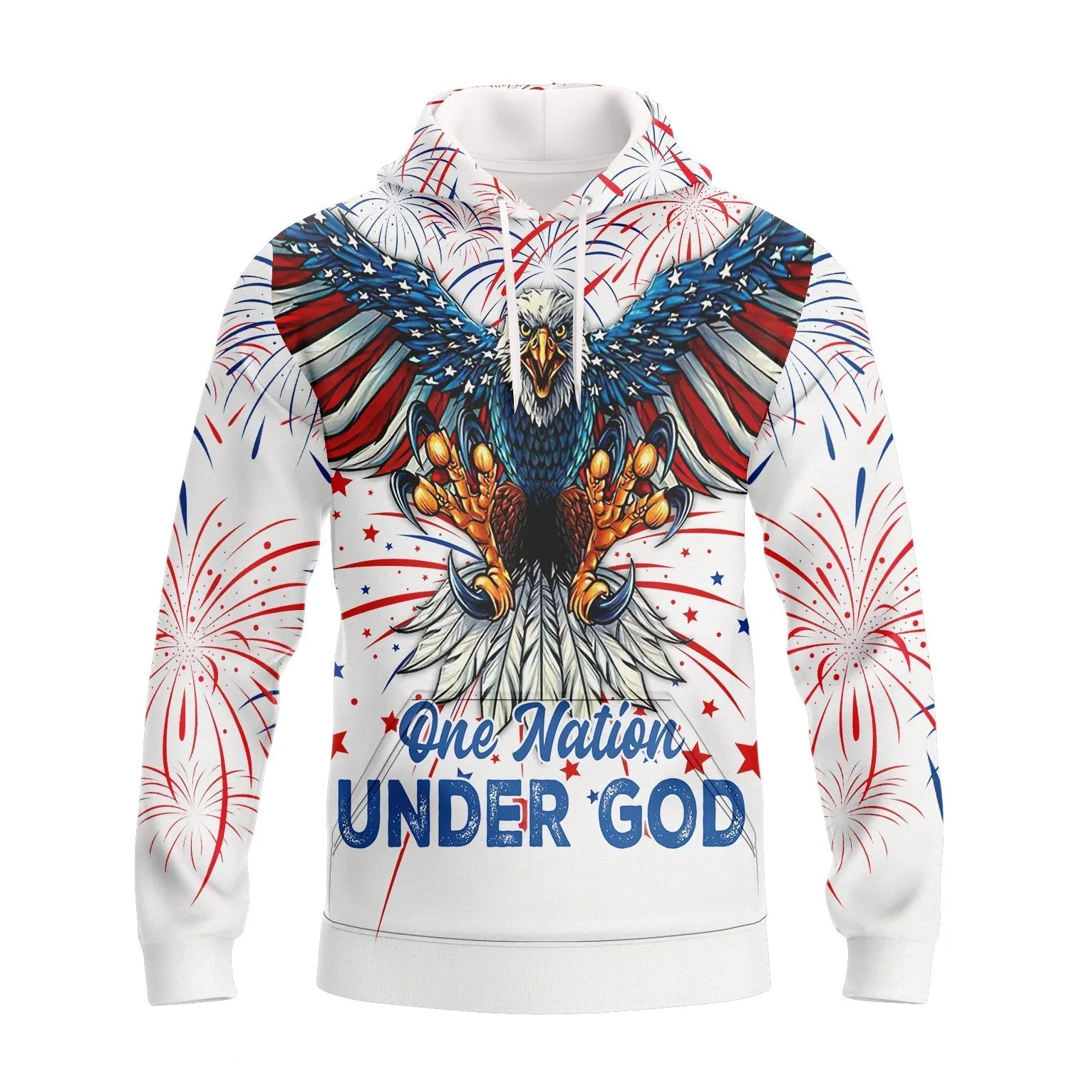 Independence Day Is Coming Ealge One Nation Under God  3D Tshirt Full Print