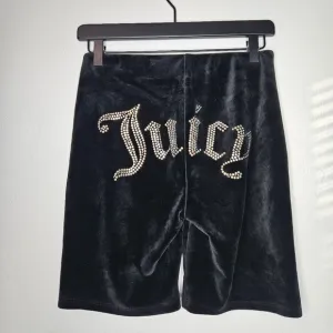 JUICY COUTURE x DOLLS KILL Black Bling Biker Shorts Small​