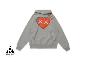 KAWS x Human Made #1 Pizza Hoodie "Grey"