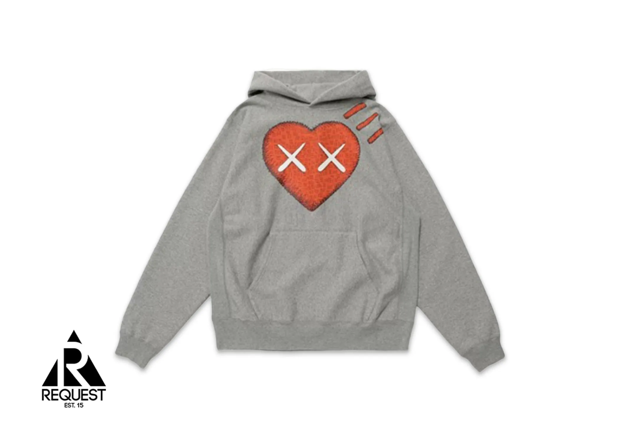 KAWS x Human Made #1 Pizza Hoodie "Grey"