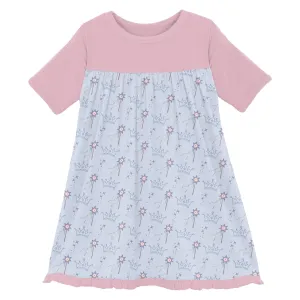 Kickee Pants Dew Magical Princess Print Classic Short Sleeve Swing Dress